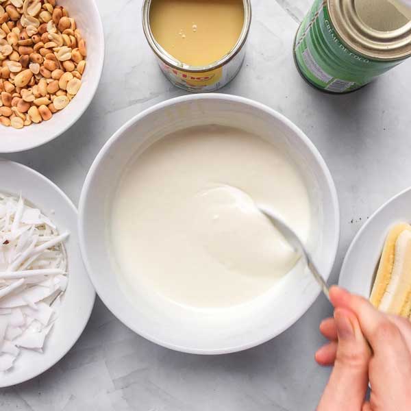 cách làm kem chuối xay nước cốt dừa